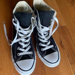 Black Converse High Tops Size 6
